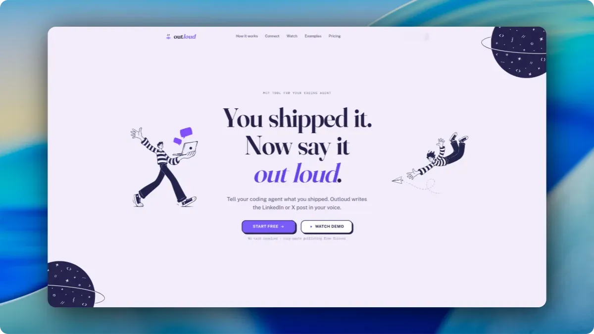 Outloud screenshot
