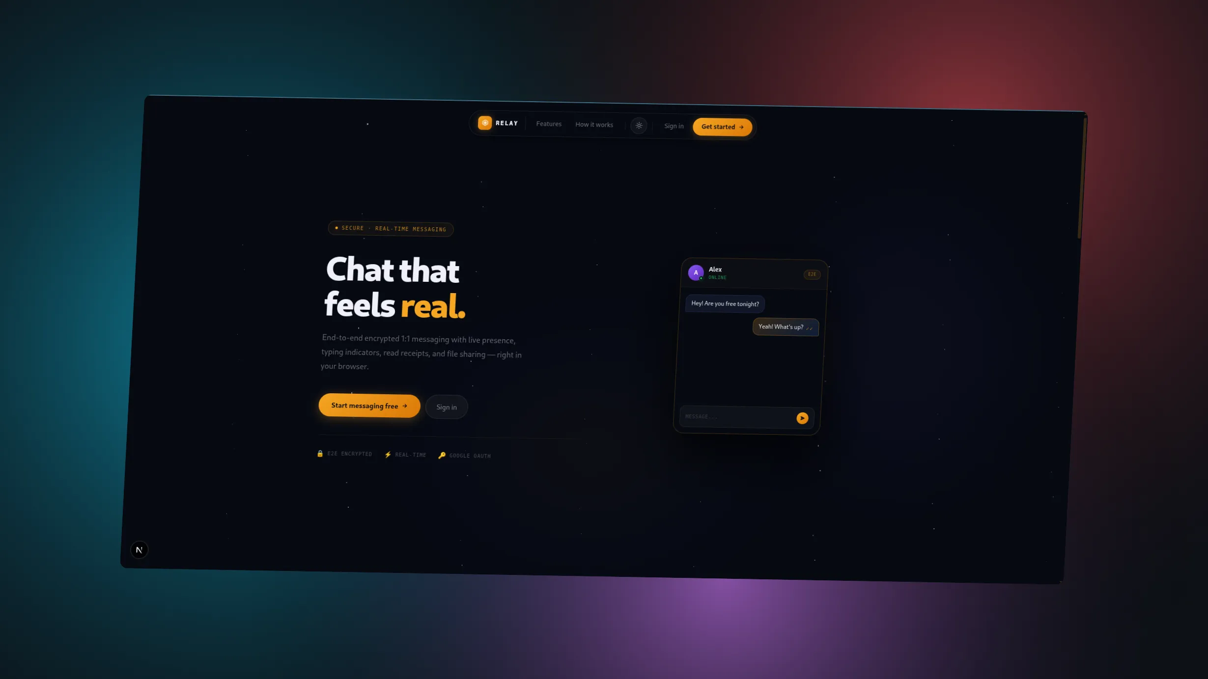 Relay screenshot