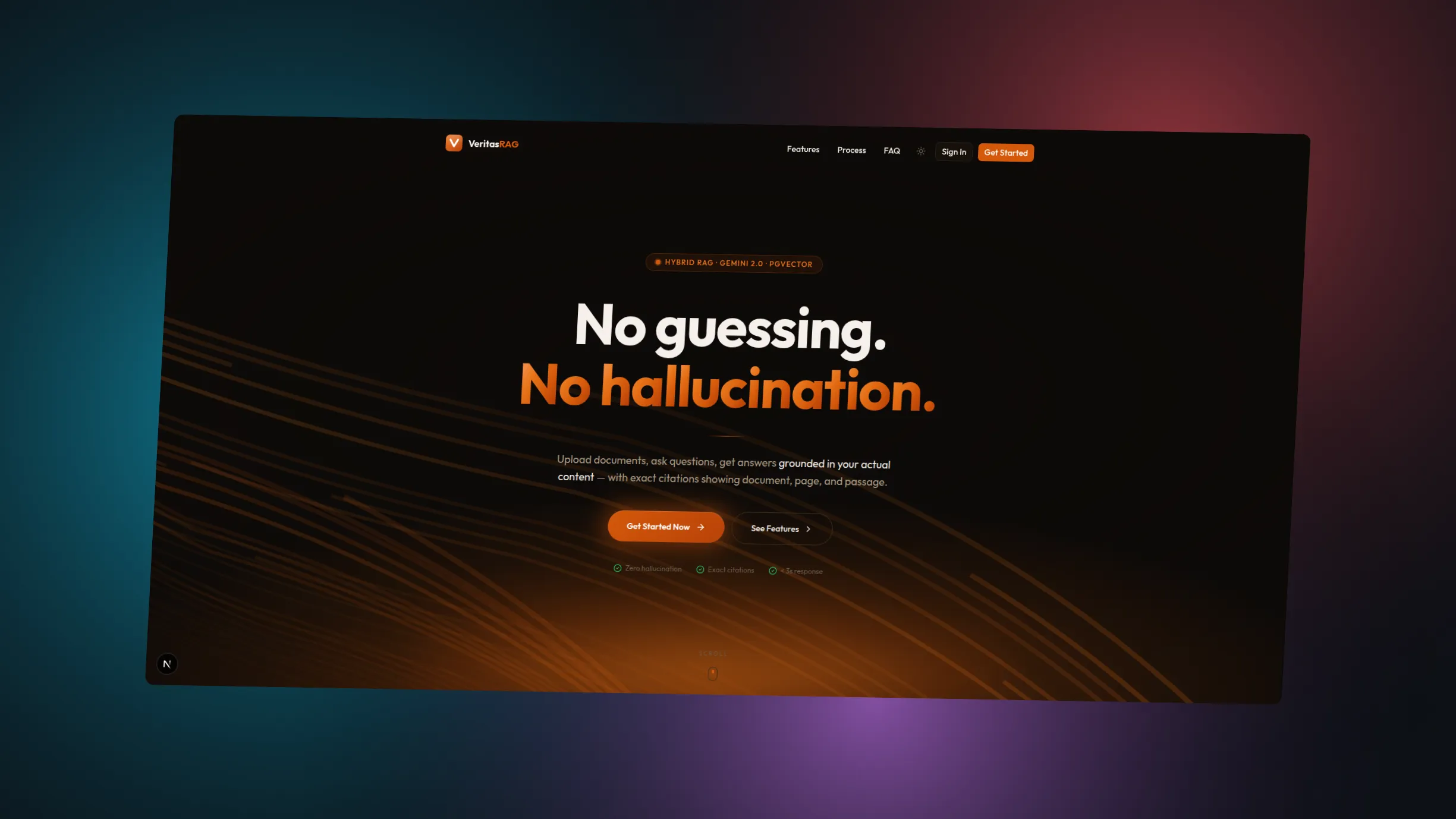 VeritasRAG screenshot